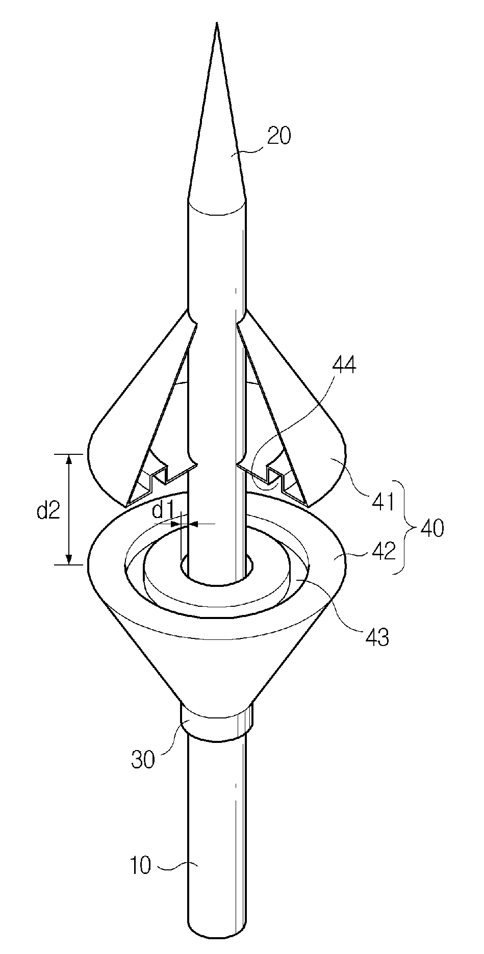 Electric dipole streamer discharge type lightning conductor