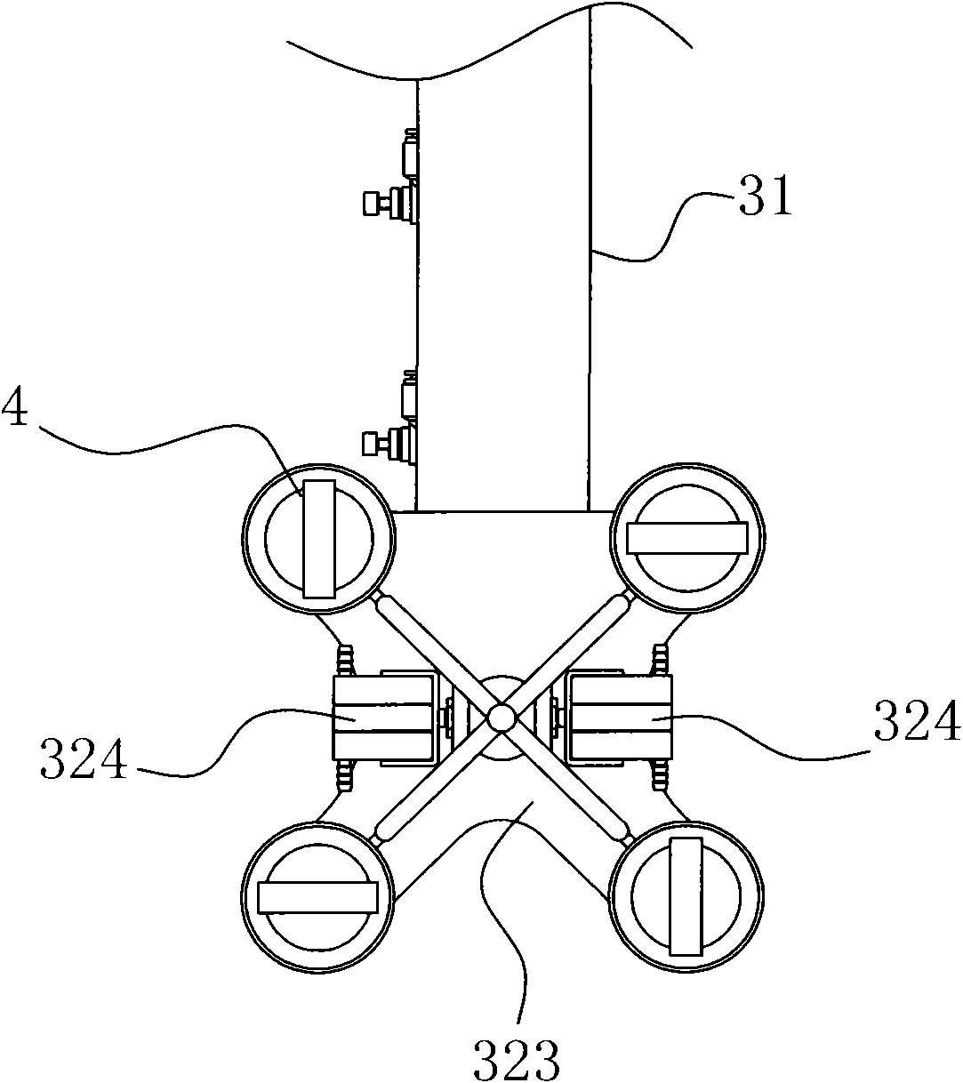 Method for shearing water gap and device for implementing method