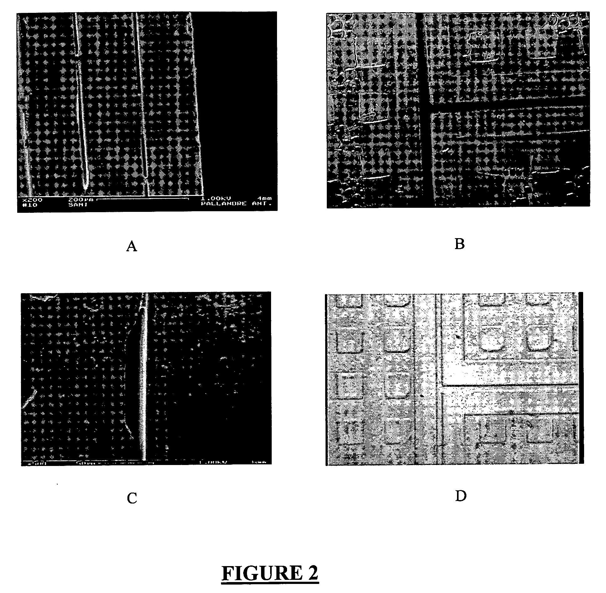 Method for improving the bonding properties of microstructured substrates, and devices prepared with this method