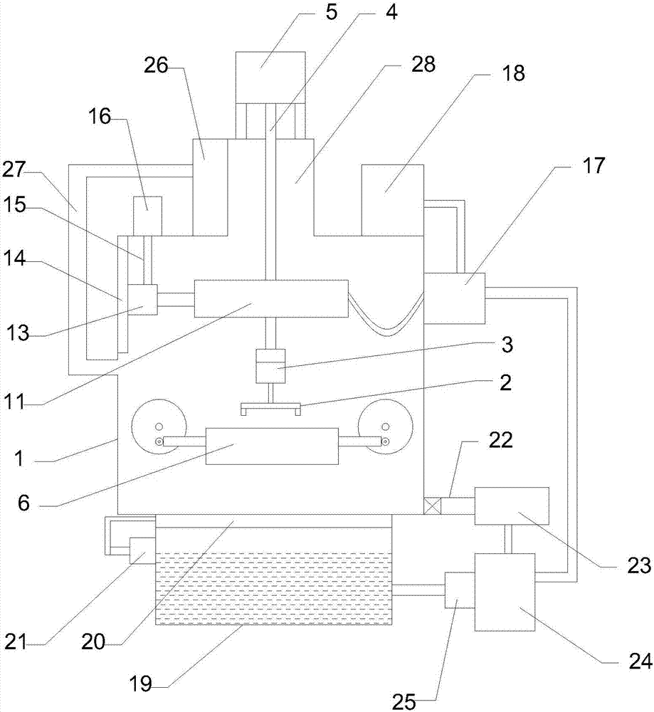 High-efficiency cleaning device for mechanical parts