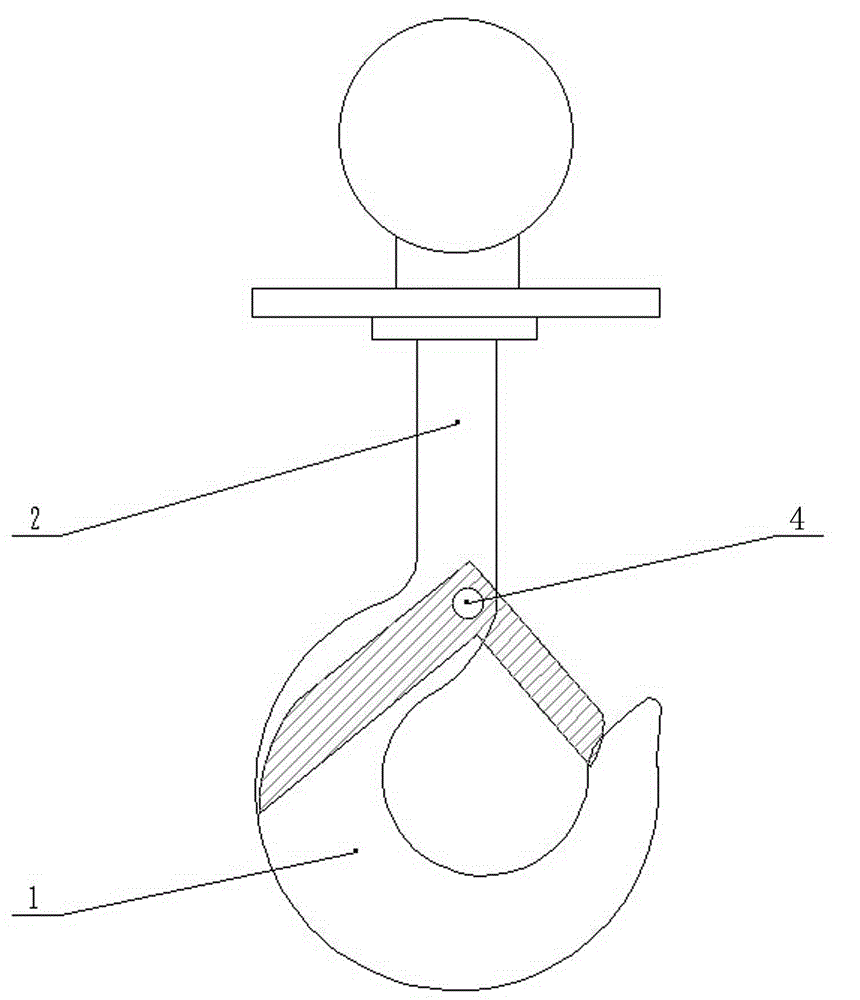 Lifting hook with gravity lever type anti-unhooking device