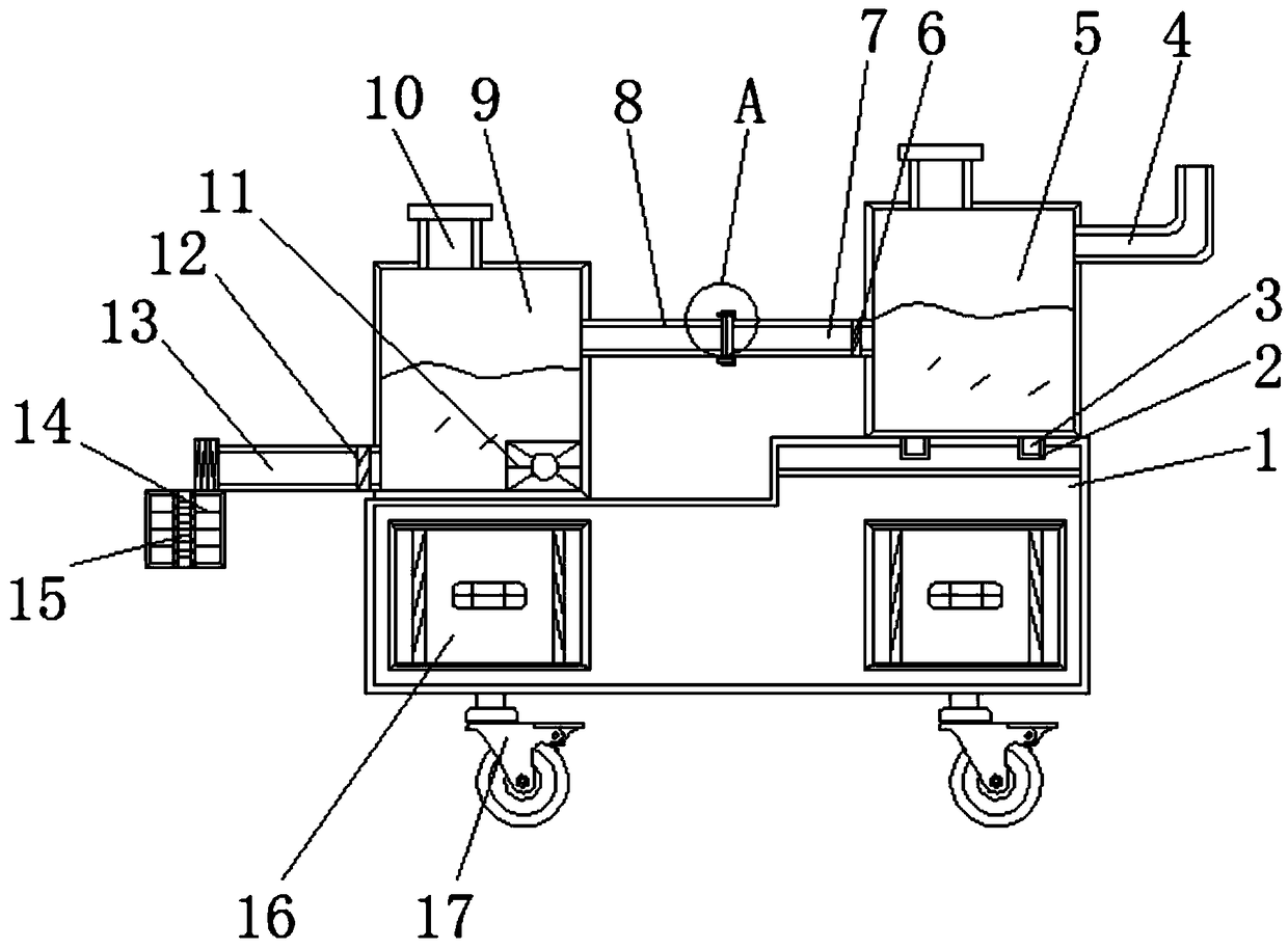 Device for purifying toxic gas in production of chemical products for chemical machinery