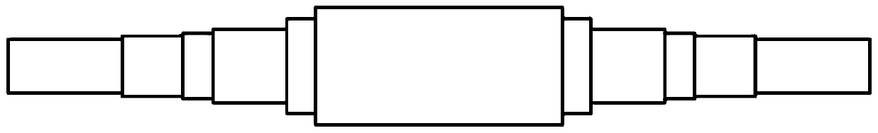 A processing method for producing multi-step cold-rolled work roll blanks by using a radial forging machine