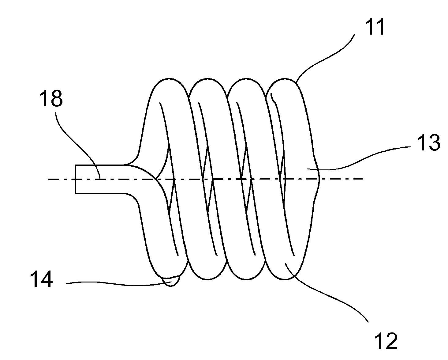 Discharge tube and lamp with cooling chambers and improved luminance