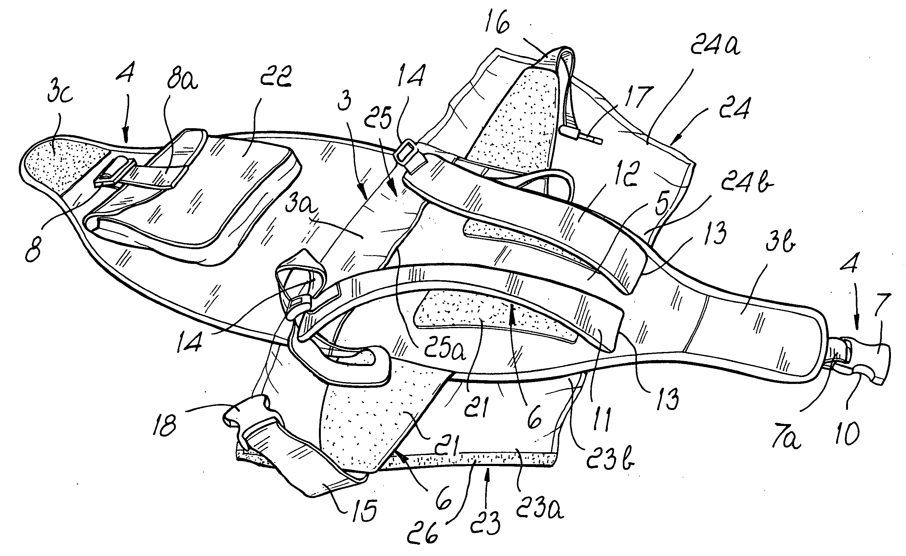 Support for easier carrying of suitcases, trunks and the like