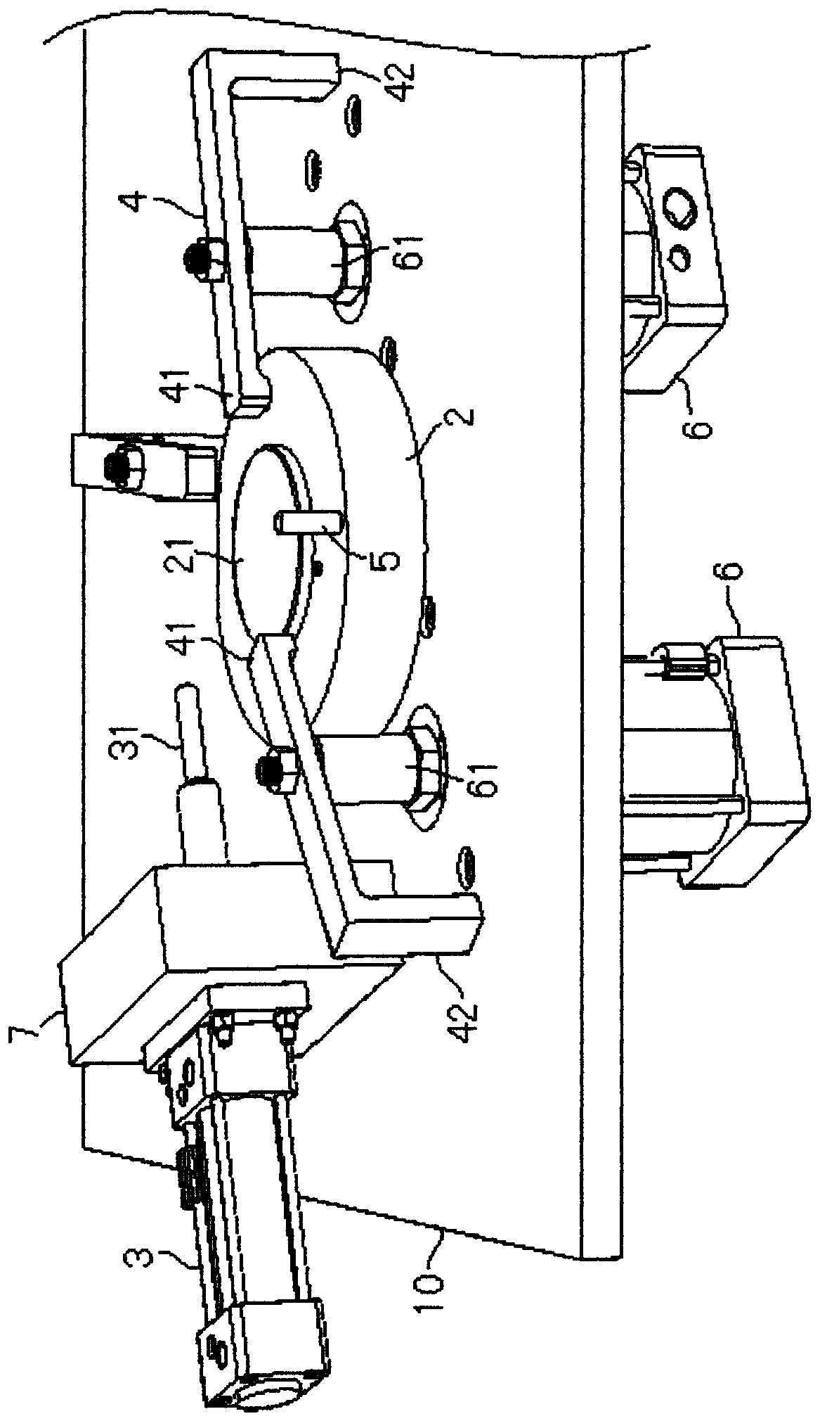 Workpiece fixing mechanism used for riveting pressure assembly machine