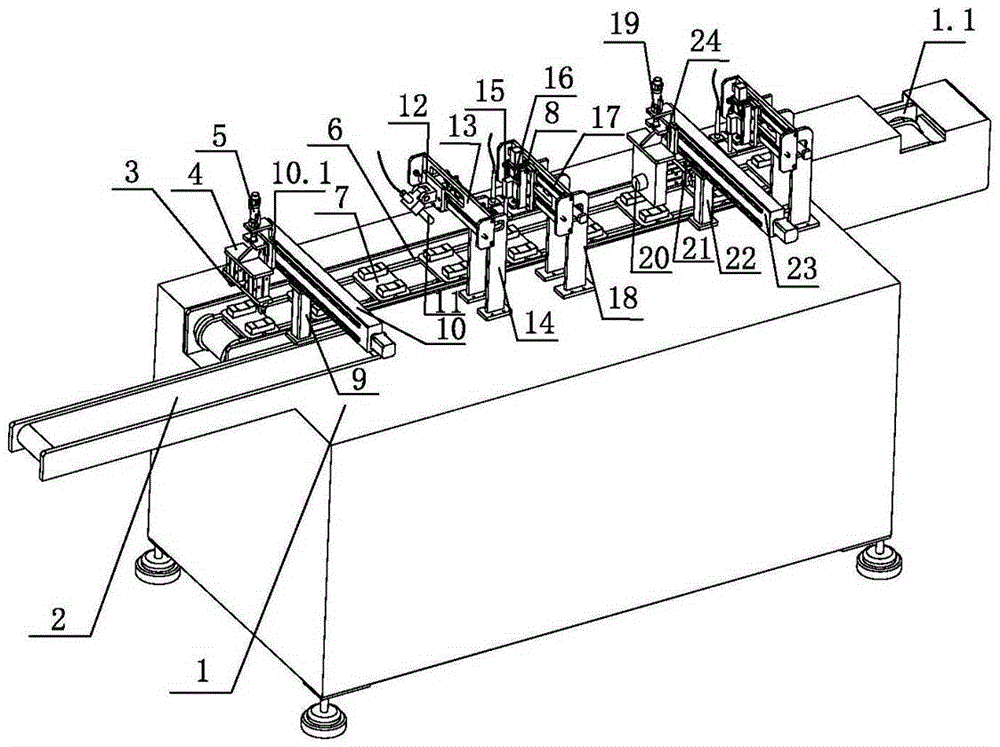 Automatic double-faced cleaning device for magnetic element