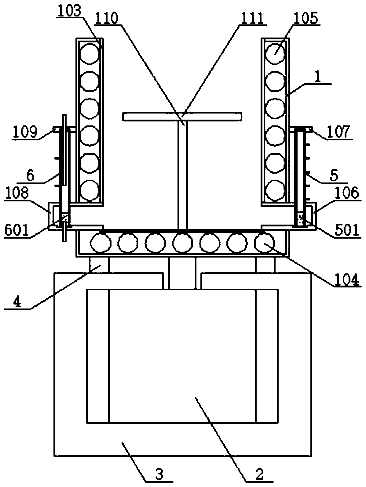 One-bath dyeing process and equipment for brocade blended fabric