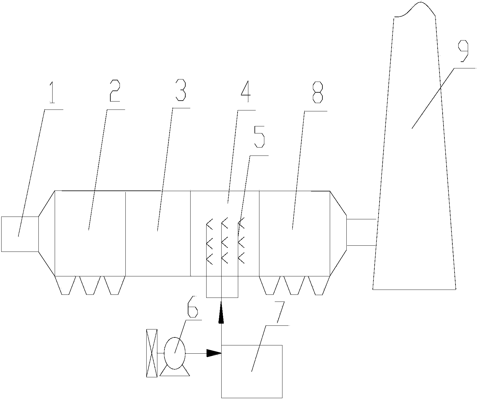 Electrostatic cooperative pollutant removing method and device