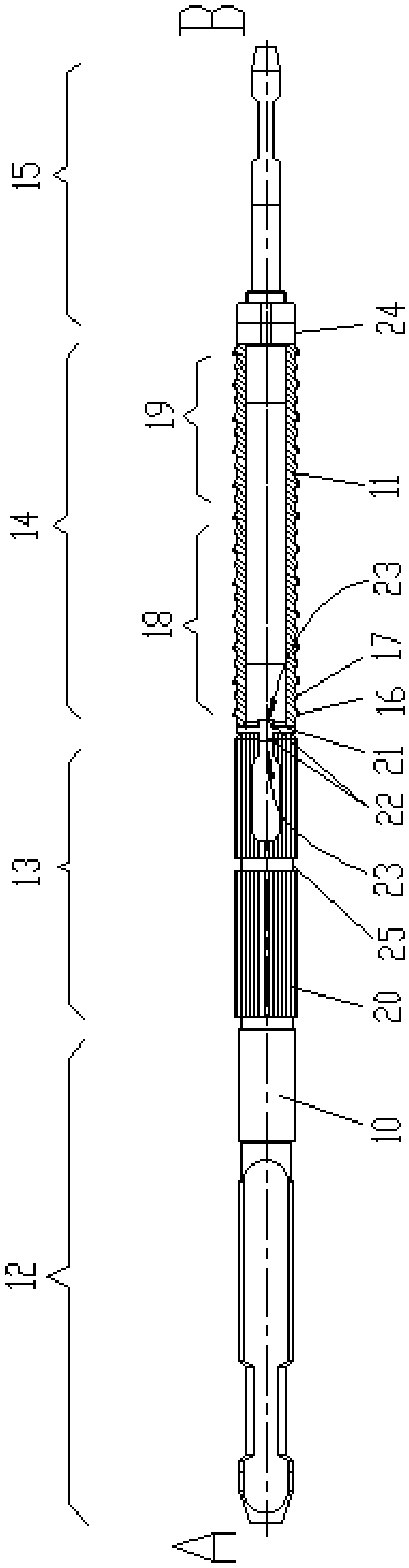 Scraping broaching tool for hard tooth face spline hole