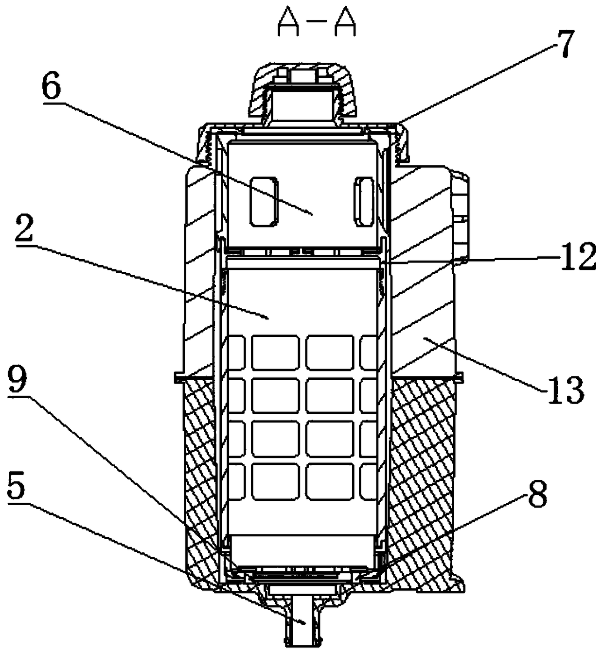 An expansion tank and a fuel cell thermal management system