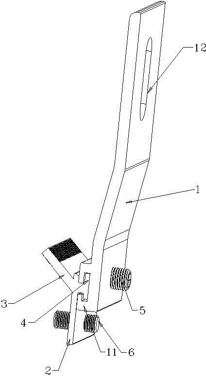 Back groove type hanging piece assembly of stone materials and installation method