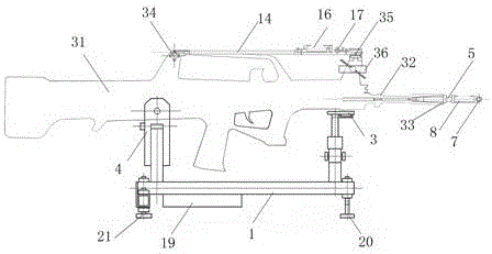 Gun level collimation equipment