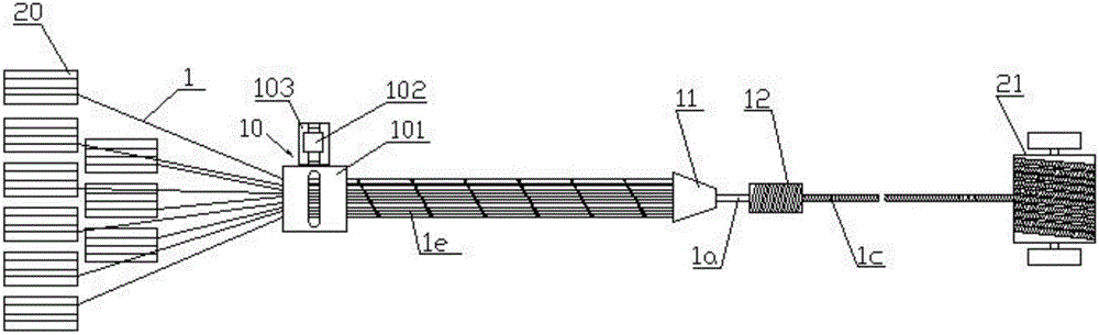 Production method of full-dry big data photoelectric network cable and big data photoelectric network cable