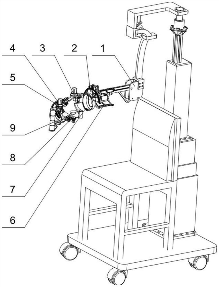 Upper limb rehabilitation training device capable of adjusting training tension