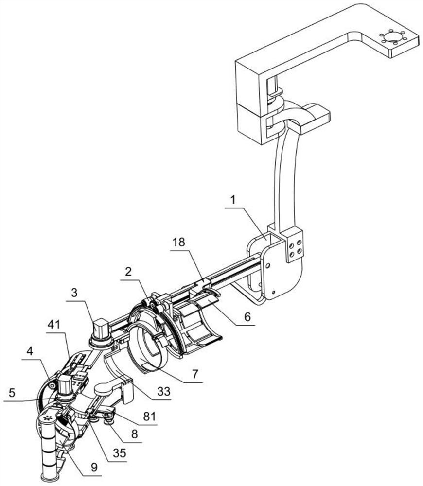 Upper limb rehabilitation training device capable of adjusting training tension