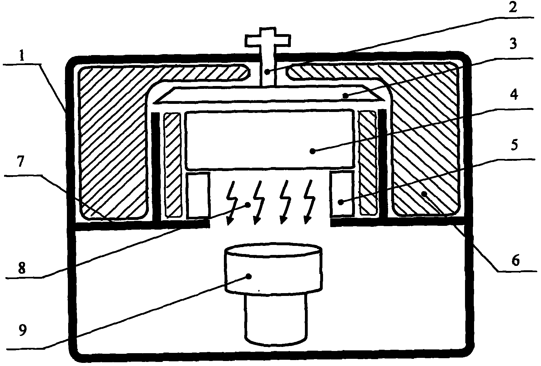 Method for detecting electromagnetic radiation bioluminescence effect in real time