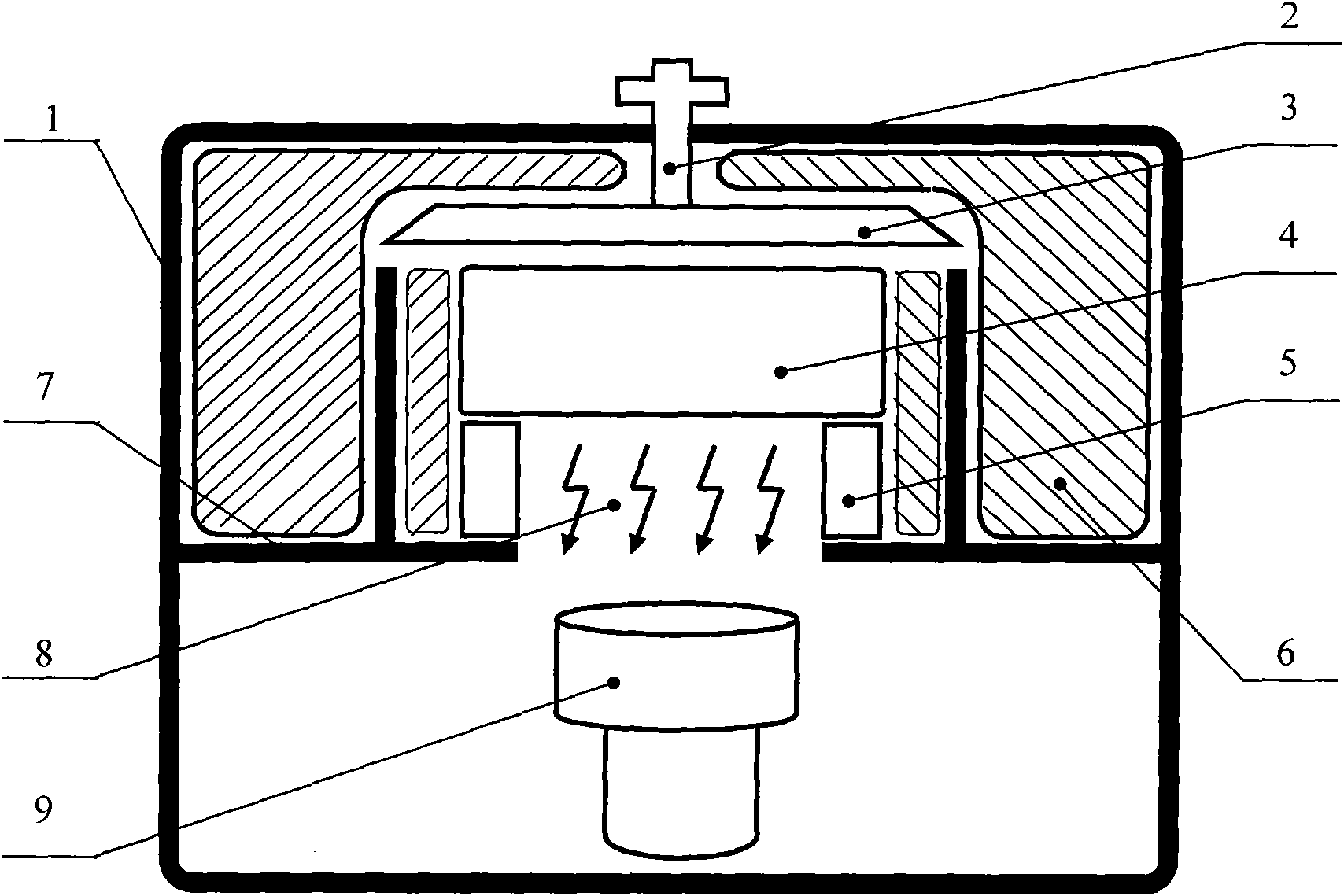 Method for detecting electromagnetic radiation bioluminescence effect in real time