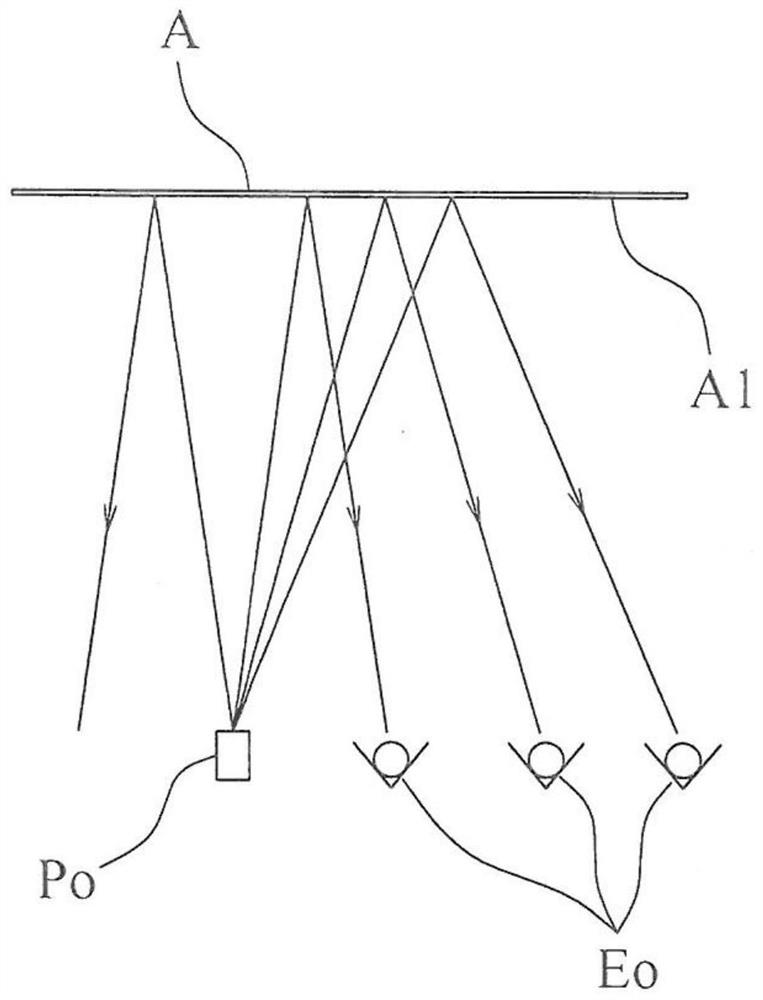 Target reflection type diffusion sheet head-up display device