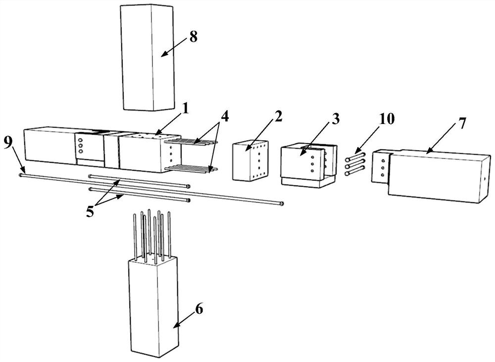 A prefabricated concrete structure beam-column connection node, connection method and repair method