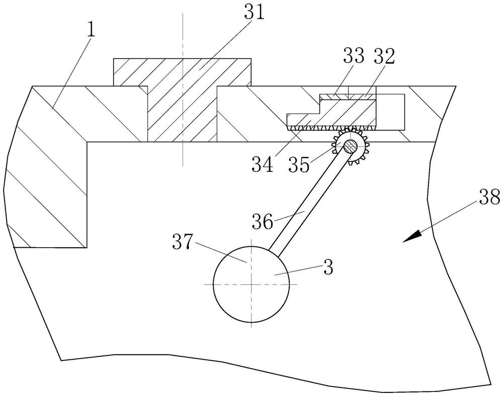 A glue smearing device for installing bathroom pipes for hardware