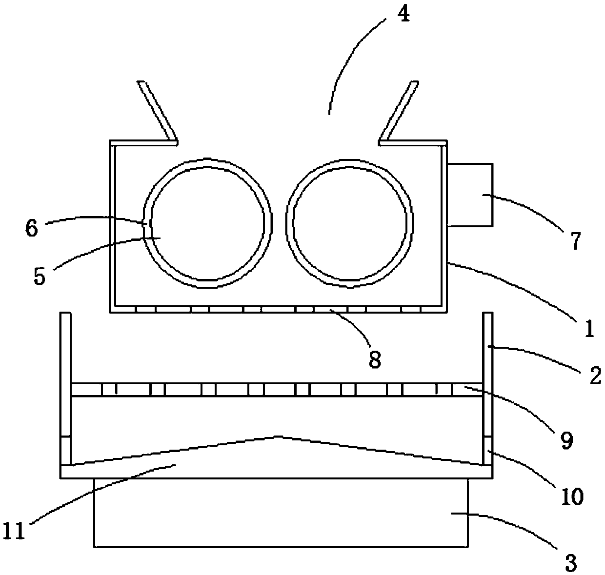 Deodorization grain threshing machine