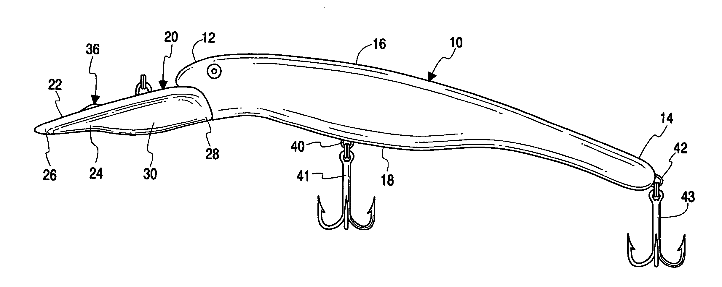 Deep diving fishing lure