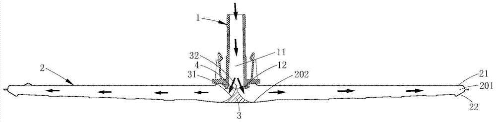 Dishwasher spray arm device and dishwasher