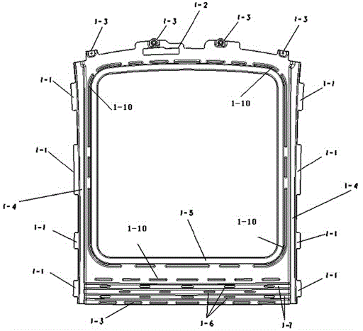 A car panoramic sunroof reinforcement ring