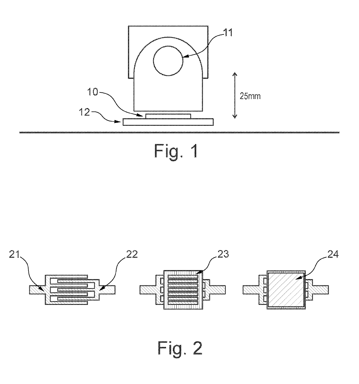 Flash light illumination method and organic electronic device elements obtainable this way