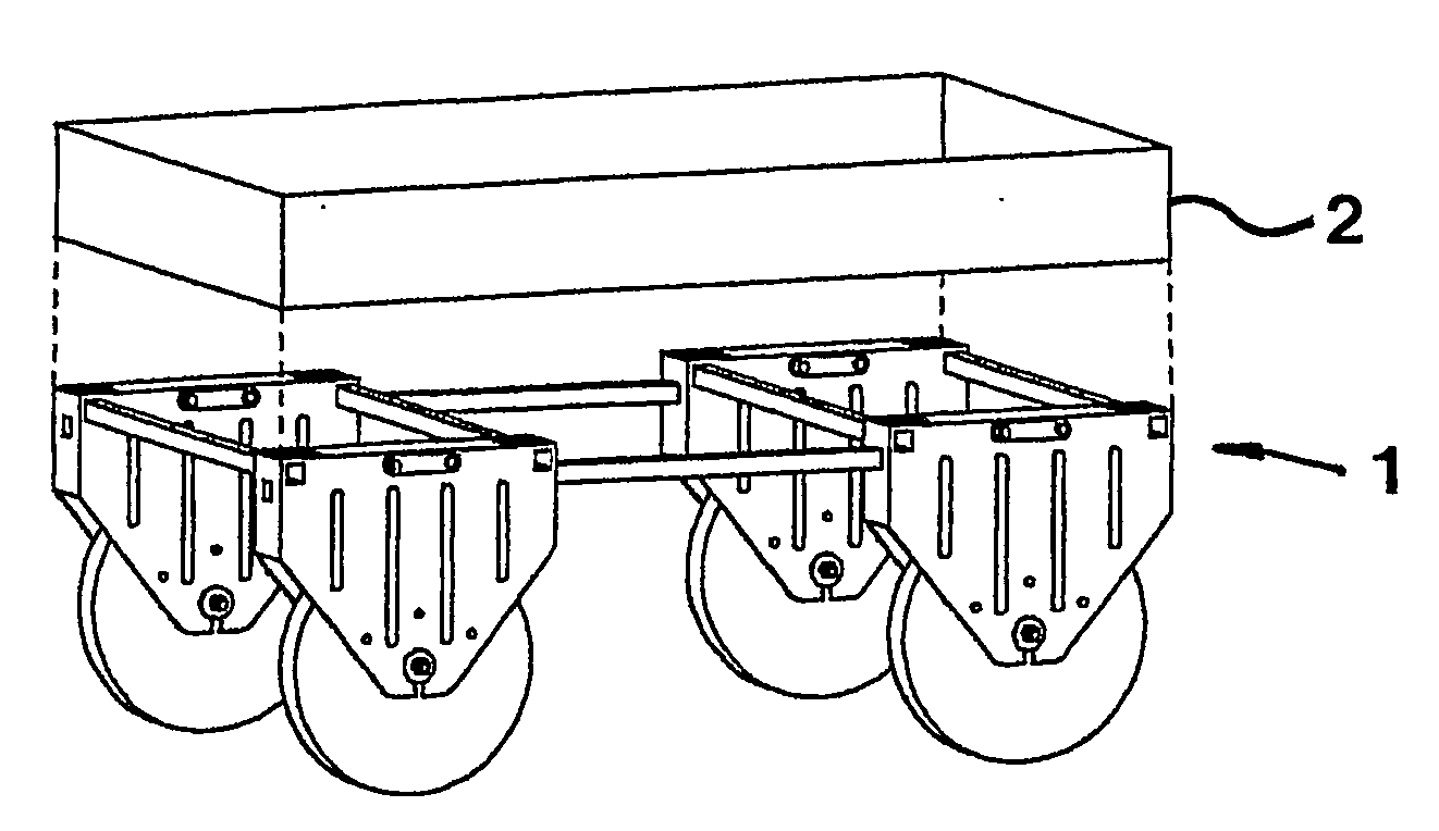 Module and a kit for constructing different variations of vehicles as well as a vehicle constructed from such a kit