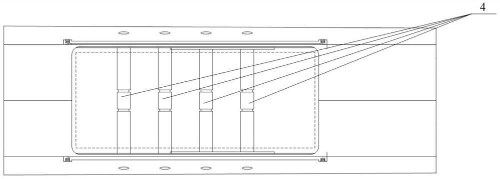 Anti-transverse impact large opening cabin structure and aircraft with same