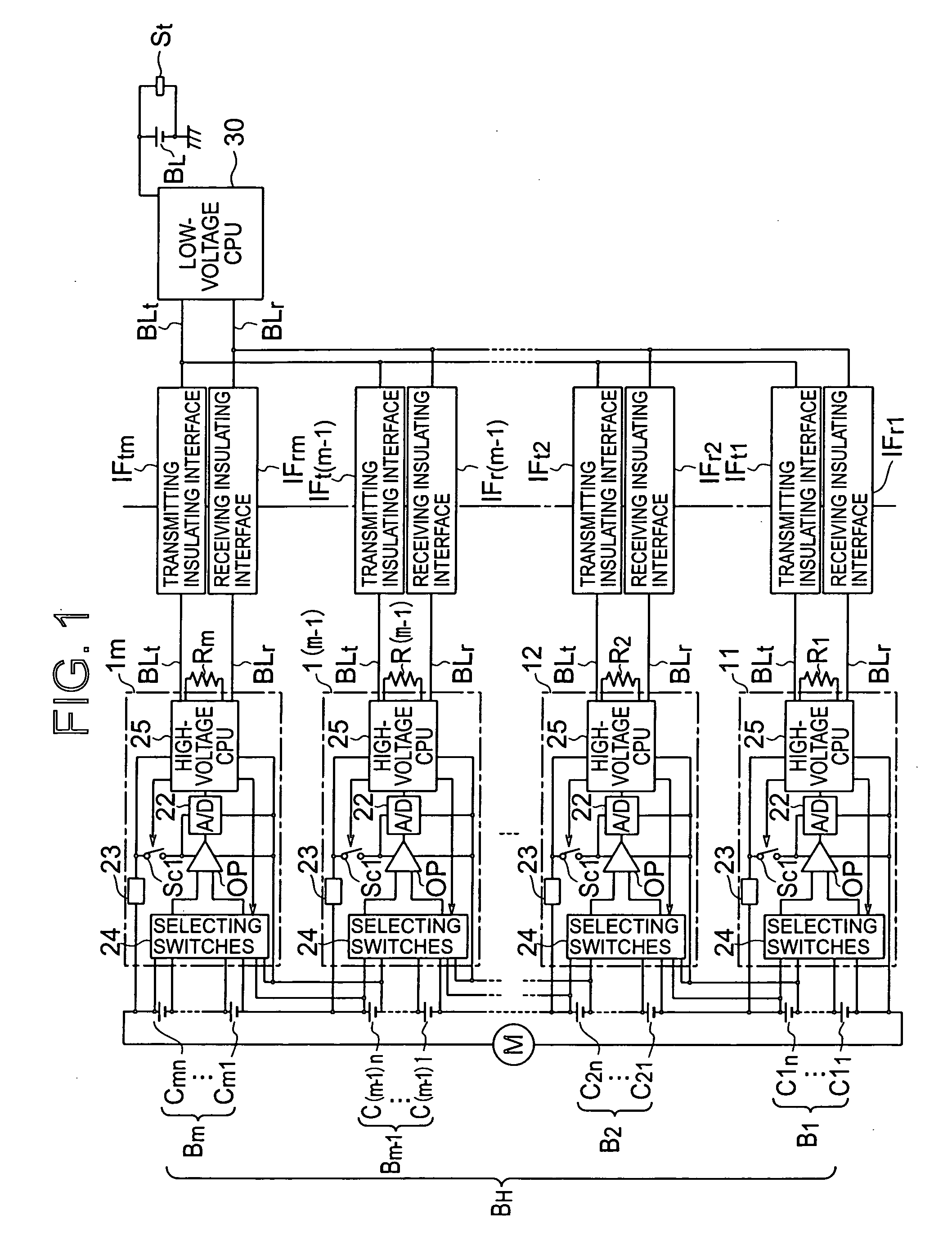 Voltage detecting device