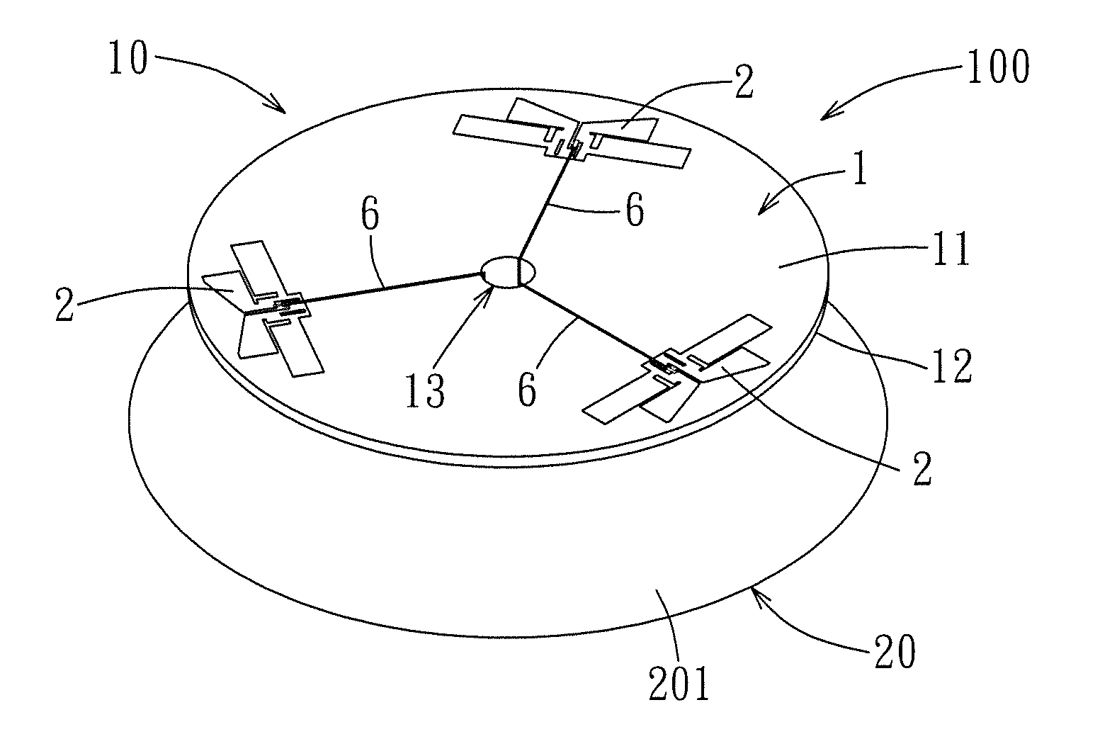 Antenna system with planar dipole antennas and electronic apparatus having the same