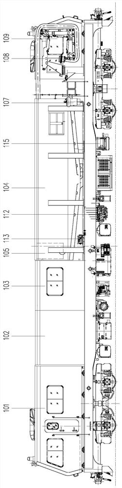 Railway tunnel sludge clearing vehicle