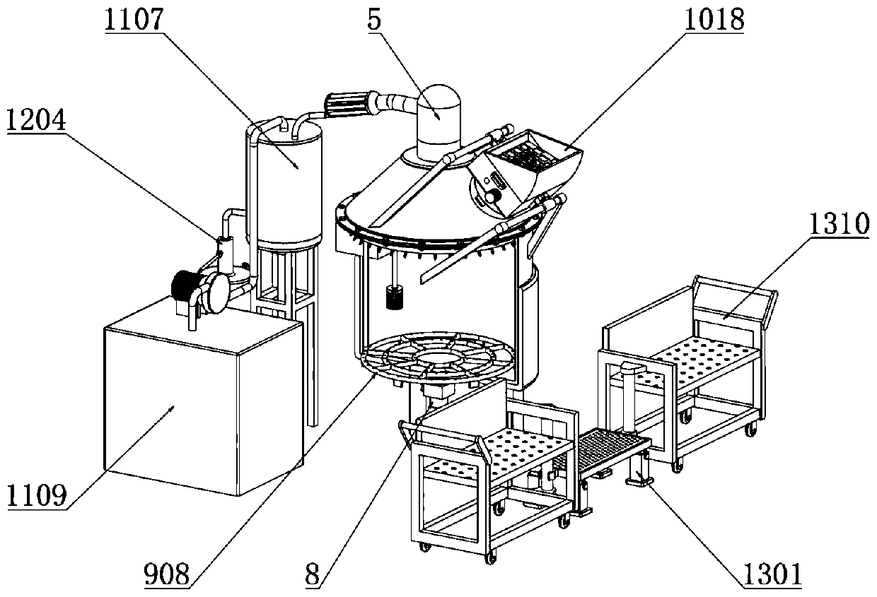 High-pressure distillation essential oil separation and purification treatment device and separation and purification method