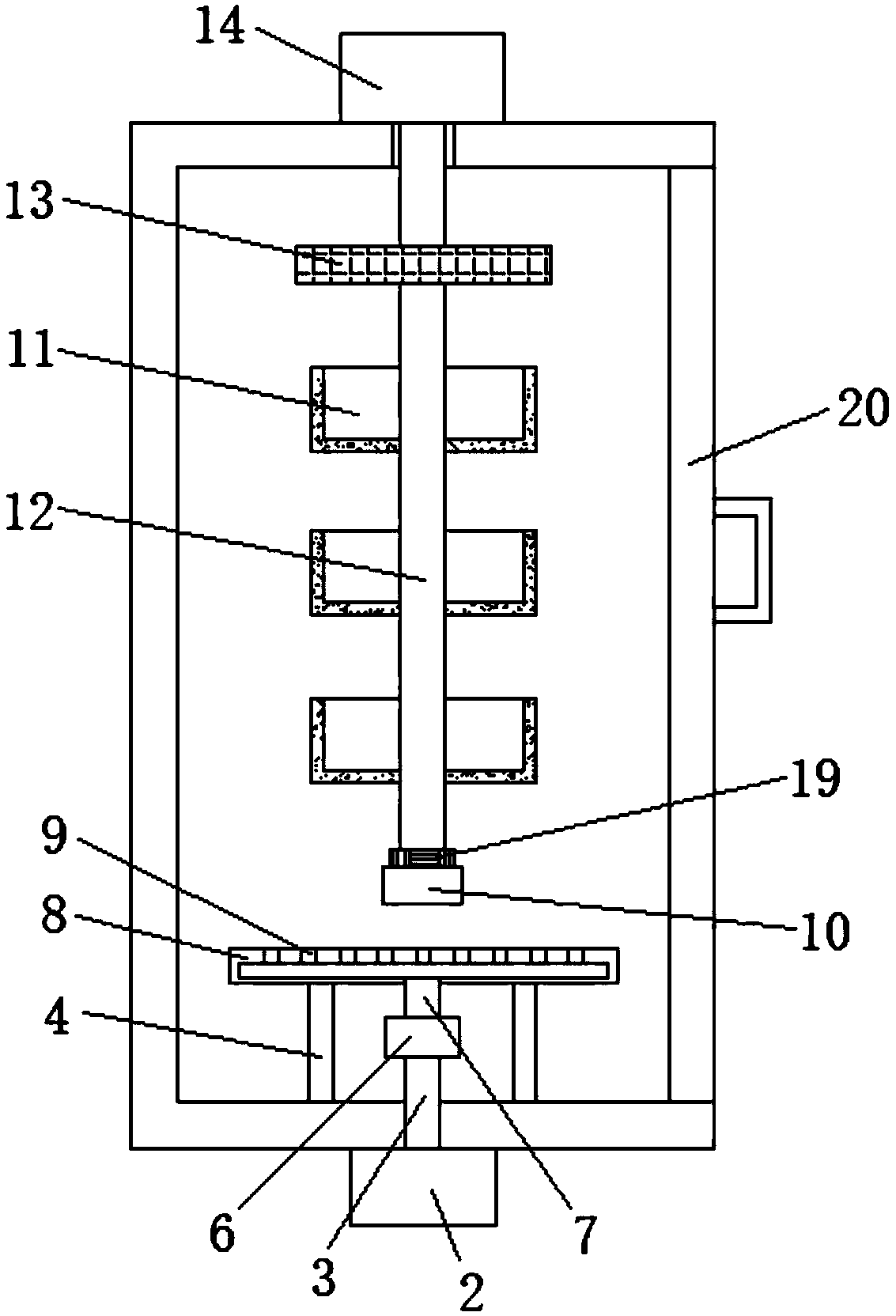 Mechanical accessory drying device for machine tool machining