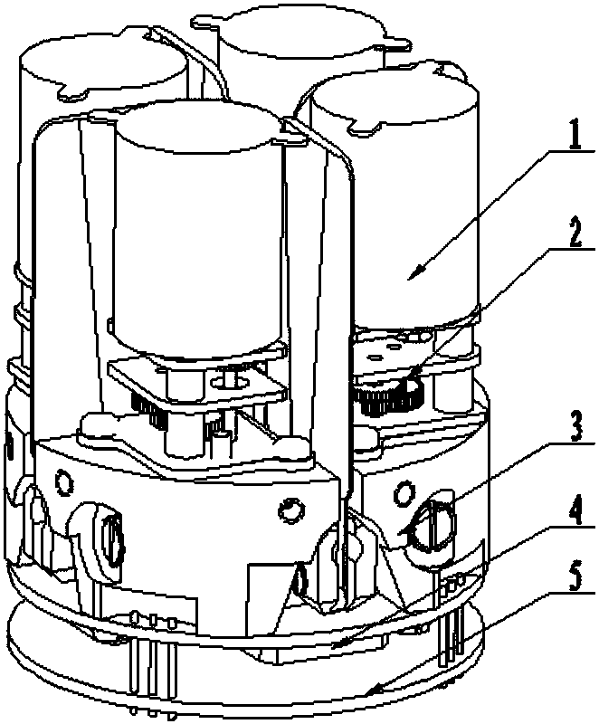 An integrated miniature rudder system