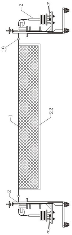 A campus lifting combination adjustable badminton training net frame and its operation method