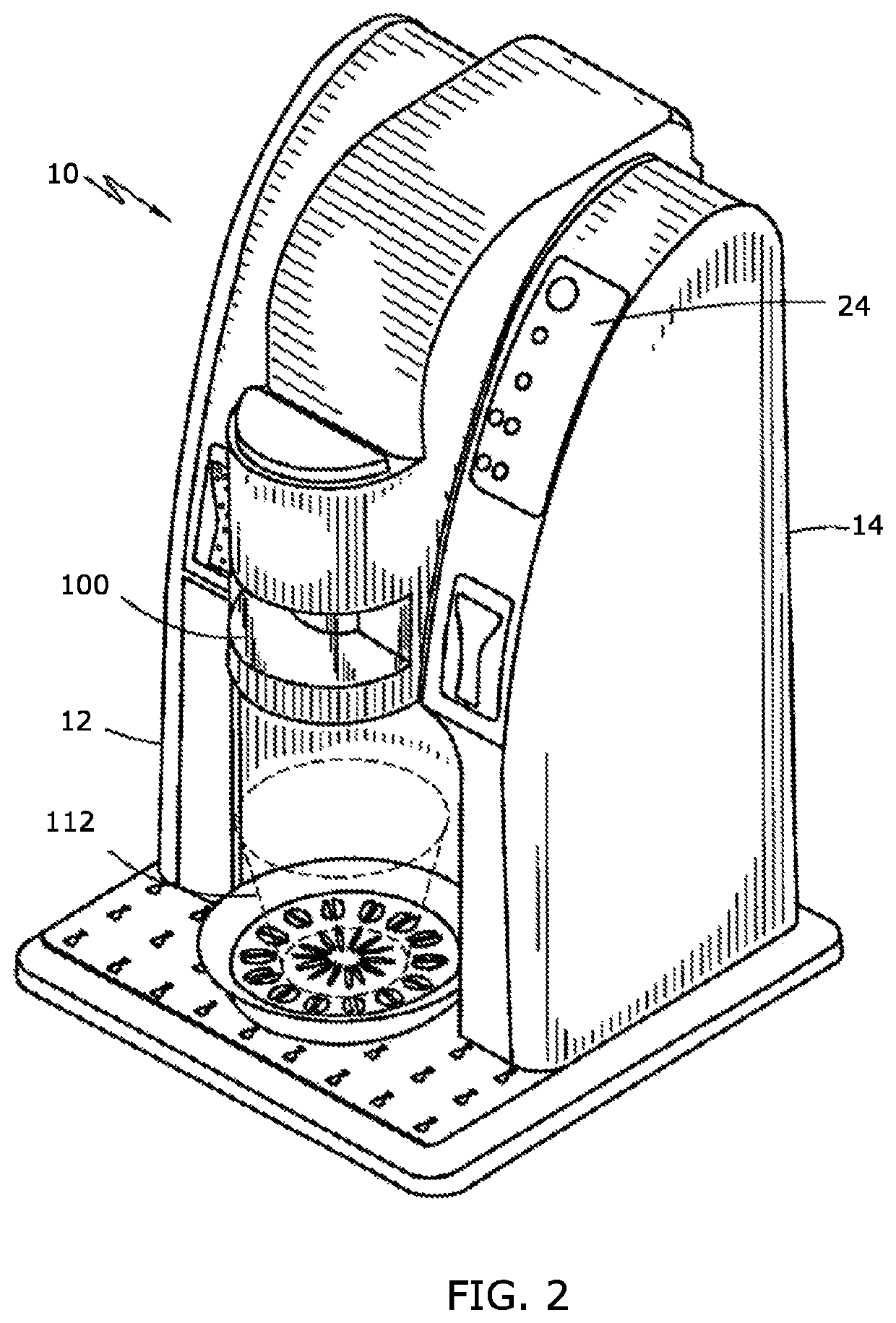 Selected serving and flavored sparkling beverage maker