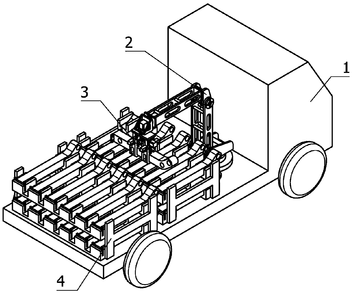 Intelligent auxiliary robot for mounting bridge guardrail