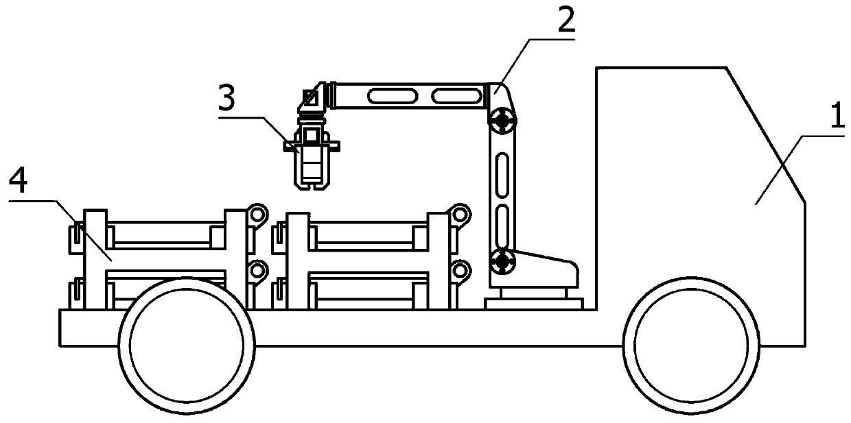 Intelligent auxiliary robot for mounting bridge guardrail