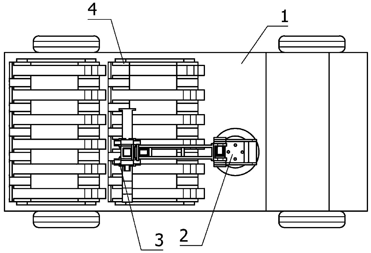 Intelligent auxiliary robot for mounting bridge guardrail