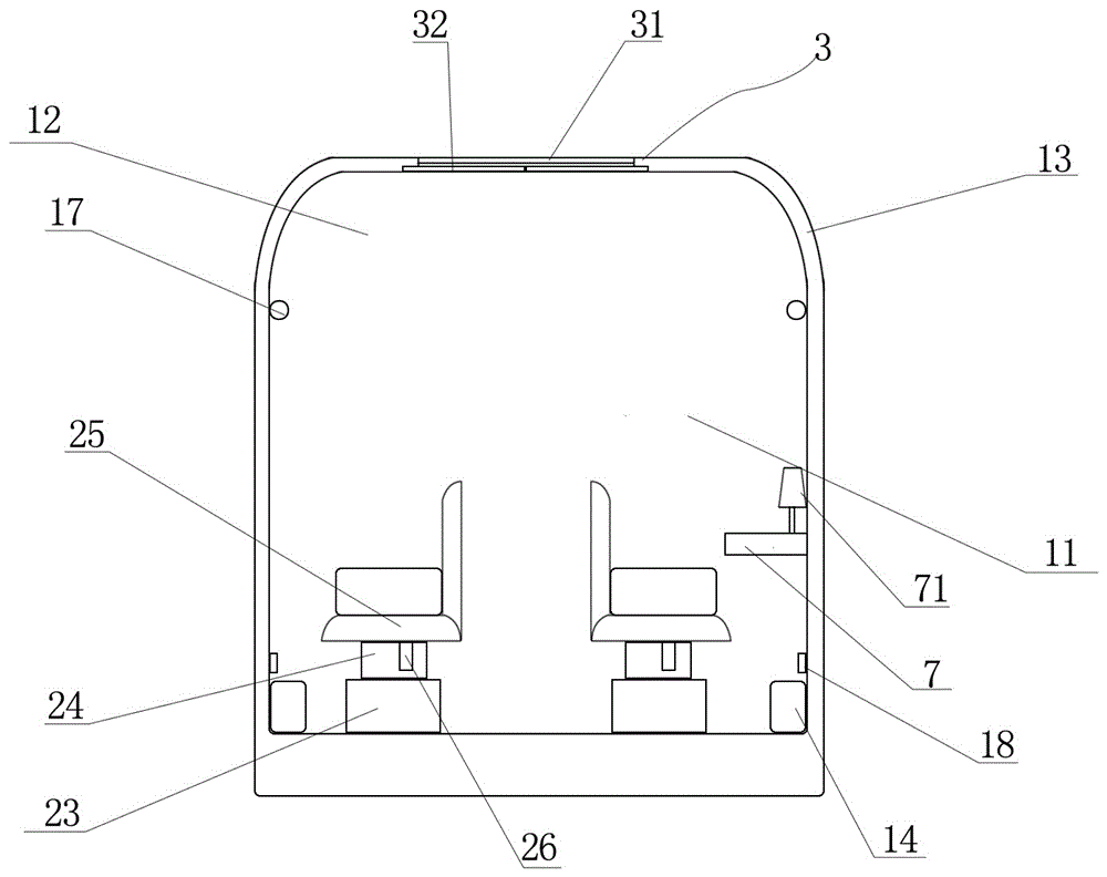 Full-view carriage