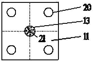 Creep test device for concrete filled steel tubes considering the initial stress of steel tubes