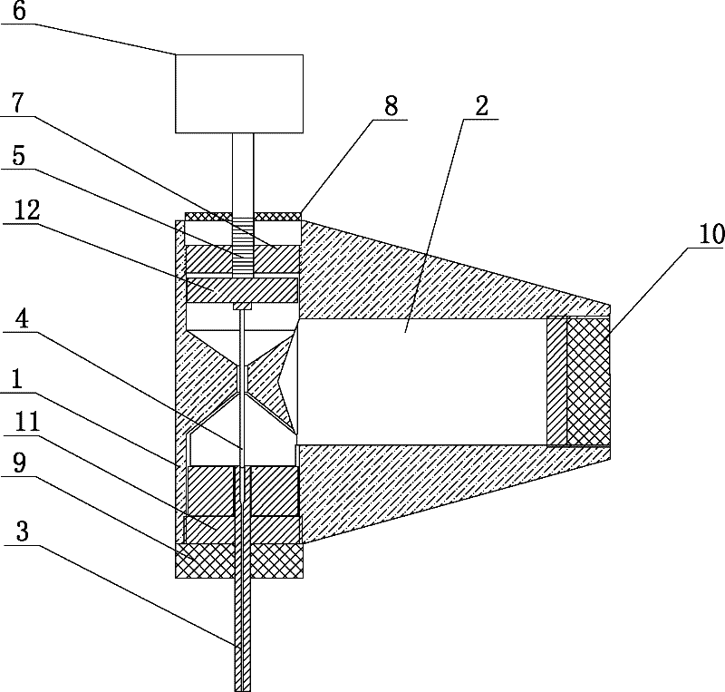 Hanging mercury electrode device used for measuring electrochemical heavy metals