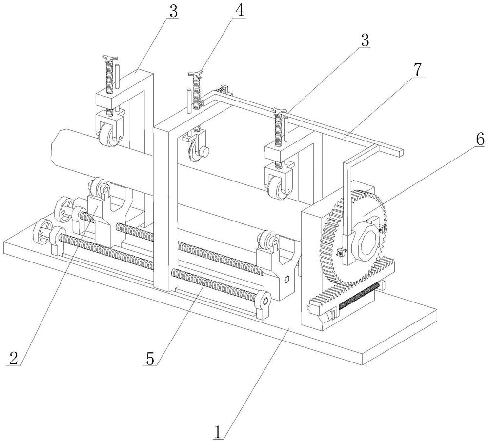 Steel pipe positioning and cutting device