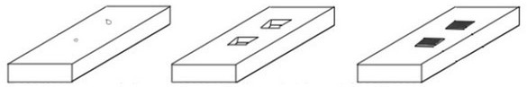 Laser additive repairing method for surface defects of alloy steel rail