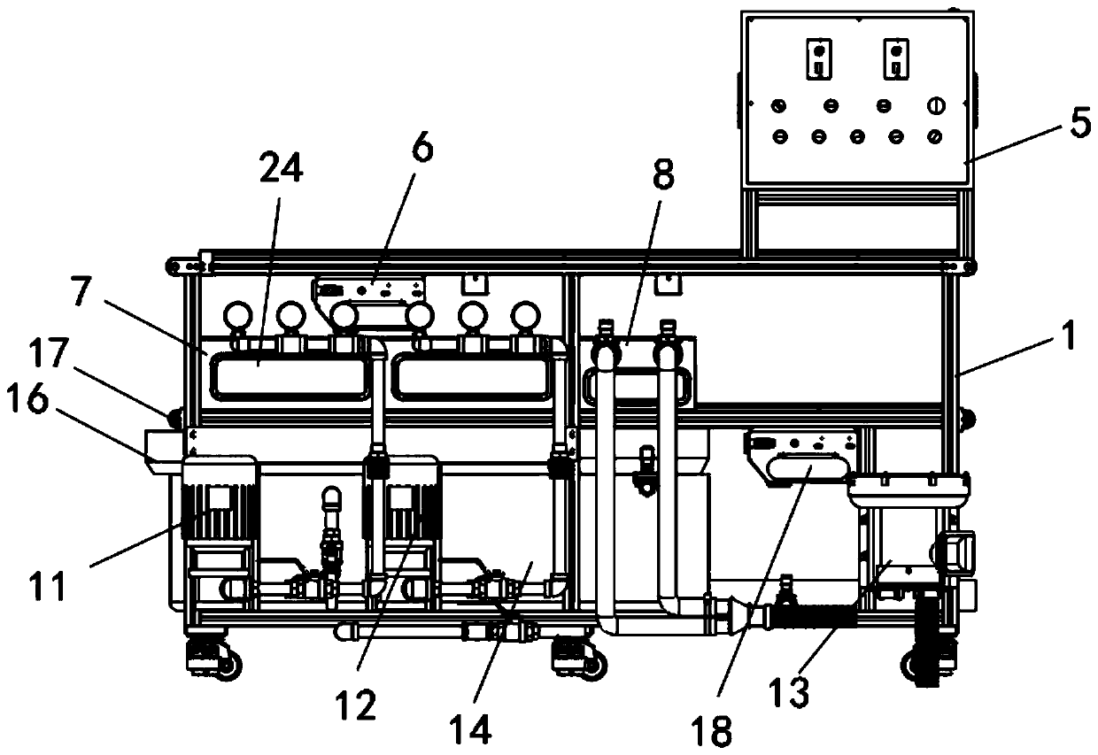 Energy-saving medical surgical instrument cleaning and disinfecting integrated equipment