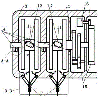 Device for driving ropes in tall building circulating escape device